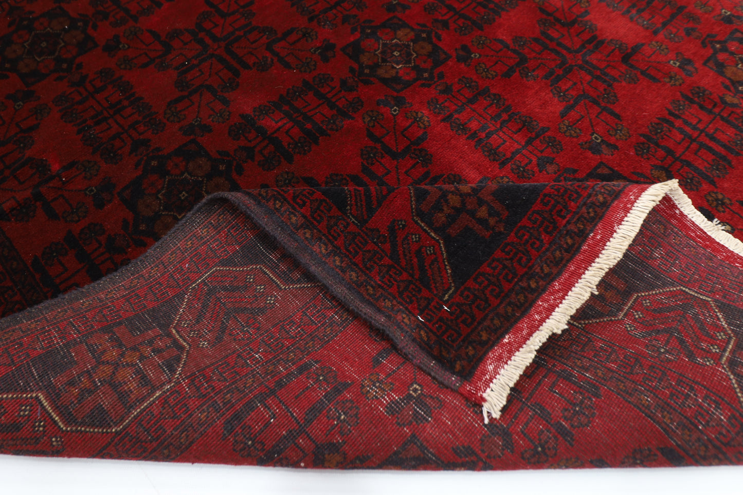 153 x 200 cm | Khal Mohammadi Afghan Tribal Hand Knotted Carpet