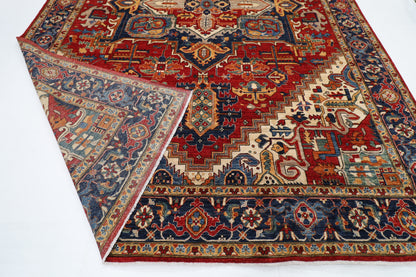 298 x 426 cm | Heriz Red Area Rug Afghan Hand Knotted veg Dye Wool carpet