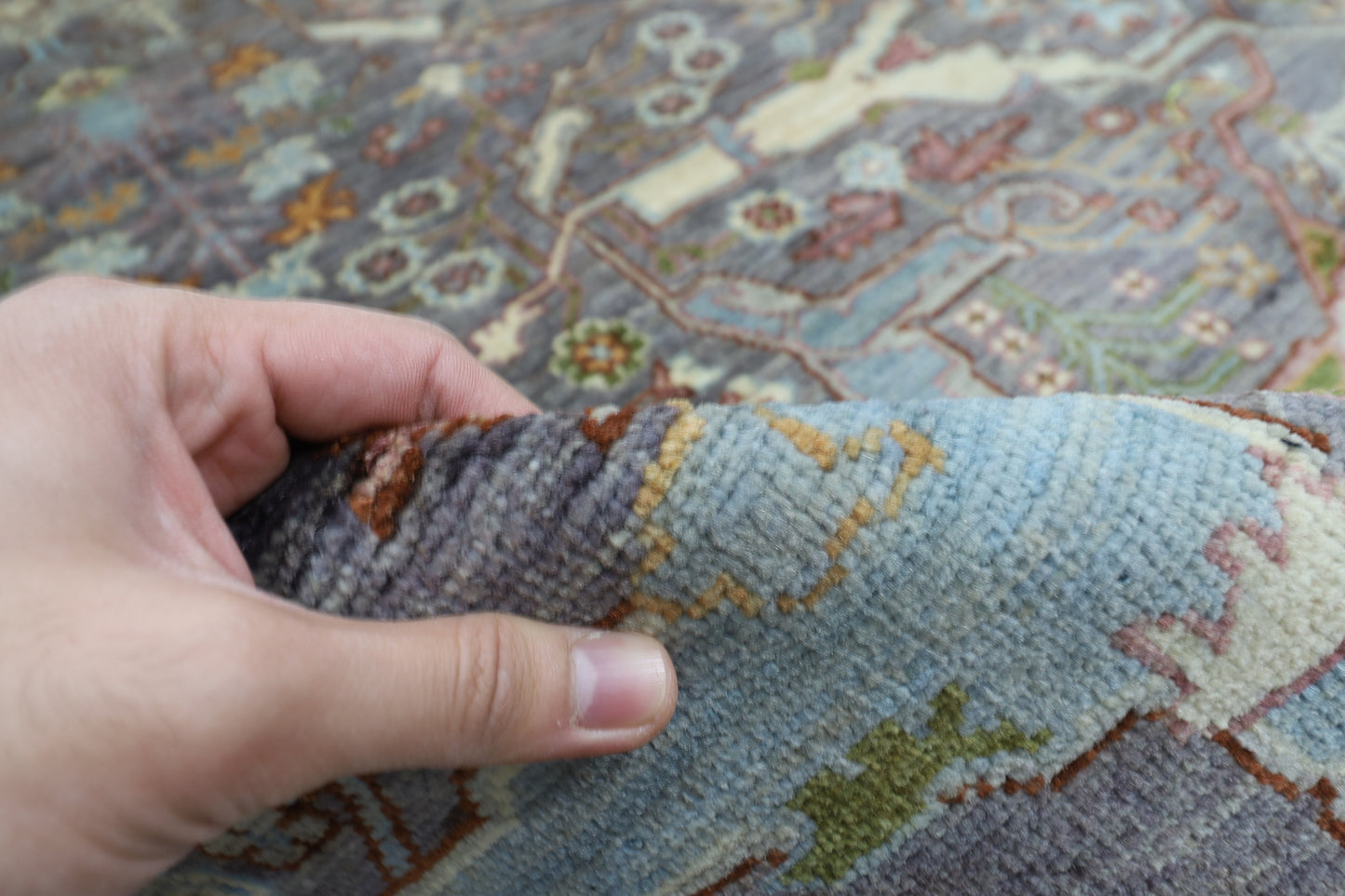 368 x 445 cm | Large Oriental Bidjar Area Rug Afghan Hand Knotted Veg Dye Wool carpet