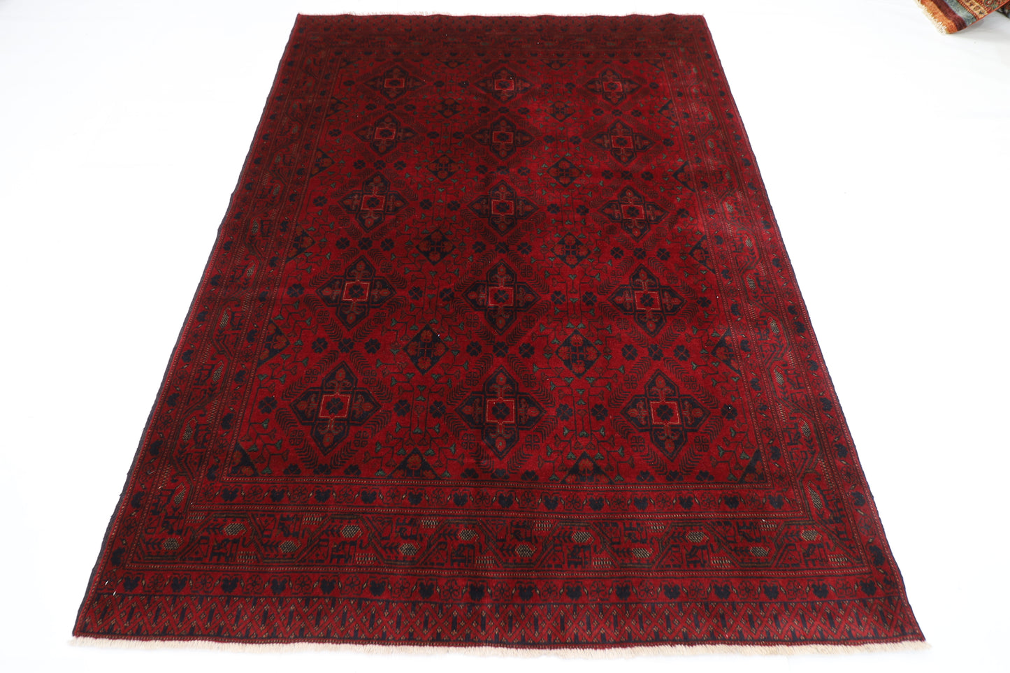 170 x 229 cm | Khal Mohammadi Afghan Tribal Hand Knotted Carpet
