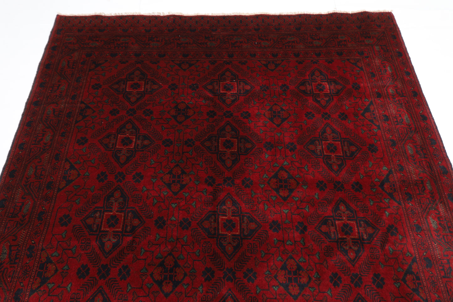 170 x 229 cm | Khal Mohammadi Afghan Tribal Hand Knotted Carpet