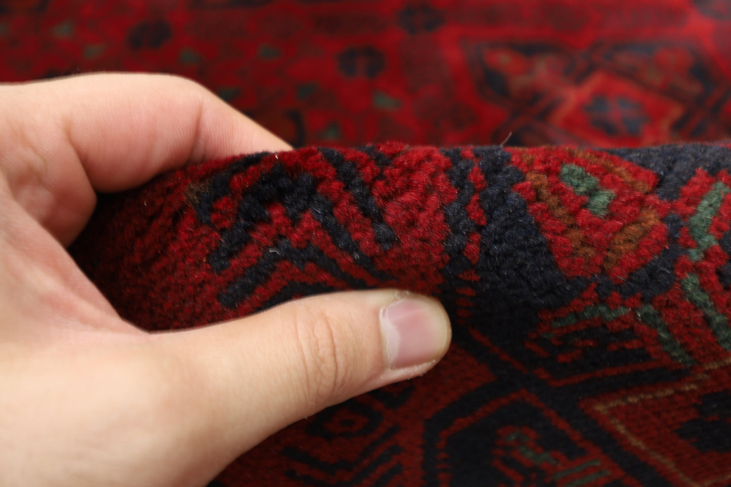 170 x 229 cm | Khal Mohammadi Afghan Tribal Hand Knotted Carpet