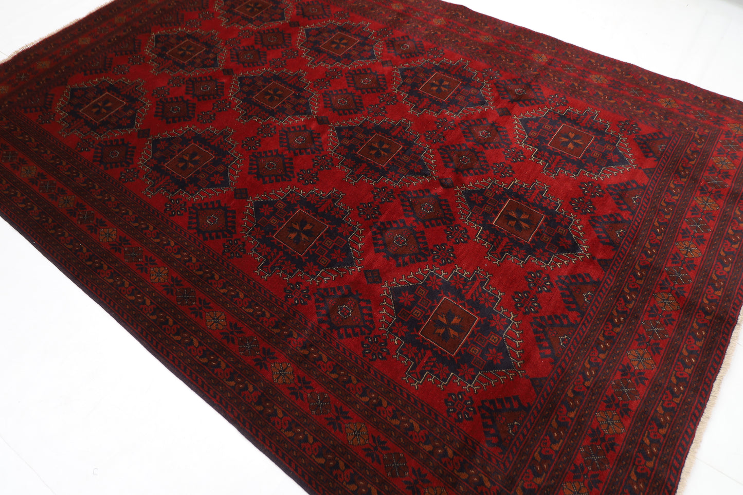 200 x 295 cm | Khal Mohammadi Afghan Tribal Hand Knotted Carpet