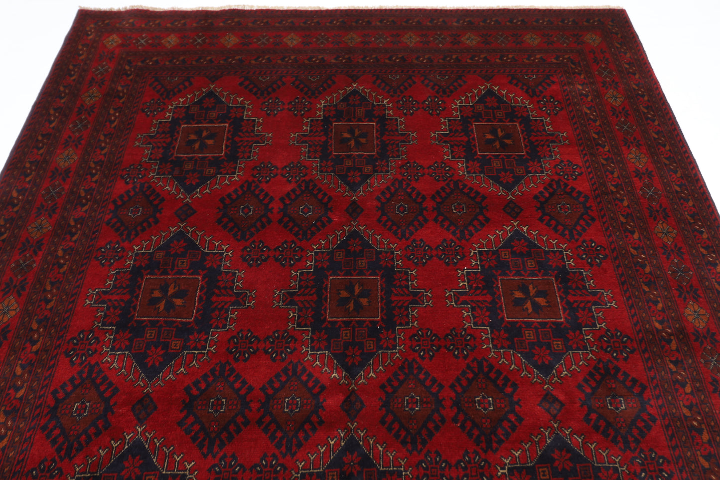 200 x 295 cm | Khal Mohammadi Afghan Tribal Hand Knotted Carpet