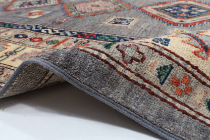271 x 355 cm | Kazak Afghan Veg Dye Wool carpet