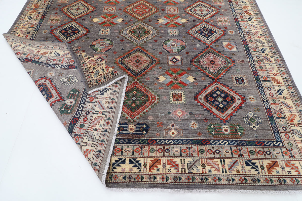 271 x 355 cm | Kazak Afghan Veg Dye Wool carpet