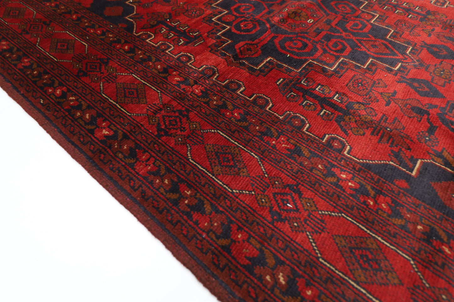 202 x 290 cm | Khal Mohammadi Afghan Tribal Hand Knotted Carpet
