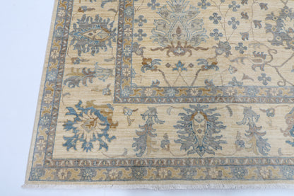273 x 362 cm | Beige Afghan Veg Dye Wool carpet