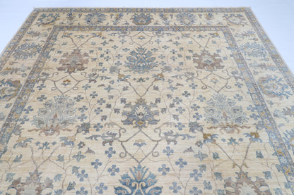 273 x 362 cm | Beige Afghan Veg Dye Wool carpet