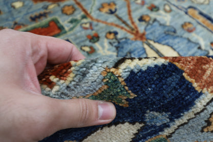 358 x 454 cm | Oriental Bidjar Gray Area Rug Afghan Hand Knotted Veg Dye Wool carpet