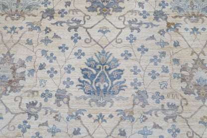 273 x 362 cm | Beige Afghan Veg Dye Wool carpet