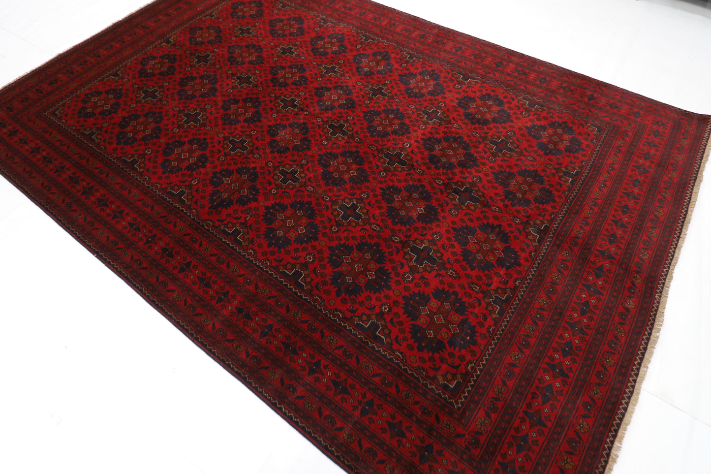 203 x 297 cm | Khal Mohammadi Afghan Tribal Hand Knotted Carpet