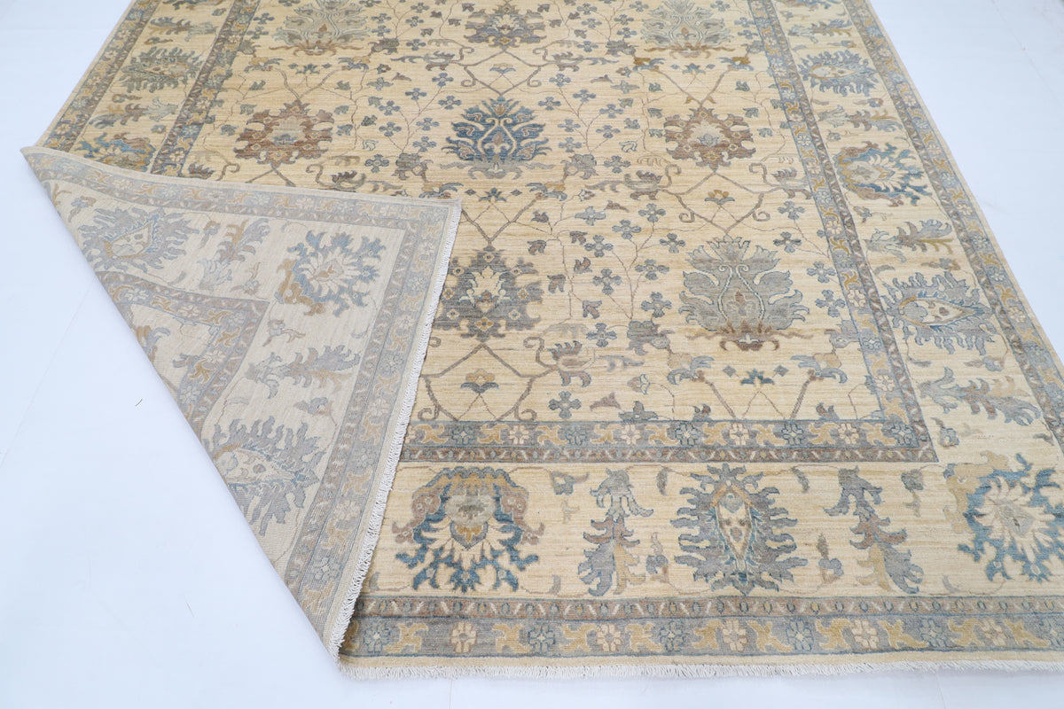 273 x 362 cm | Beige Afghan Veg Dye Wool carpet