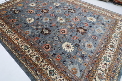 310 x 420 cm | Bidjar Gray Area Rug Afghan Hand Knotted veg Dye Wool carpet