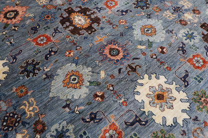 310 x 420 cm | Bidjar Gray Area Rug Afghan Hand Knotted veg Dye Wool carpet