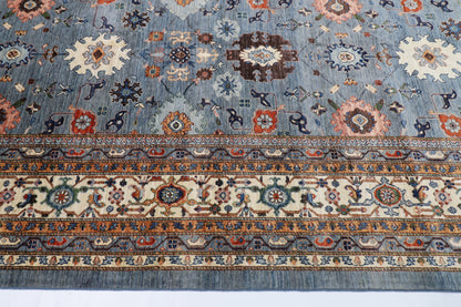 310 x 420 cm | Bidjar Gray Area Rug Afghan Hand Knotted veg Dye Wool carpet