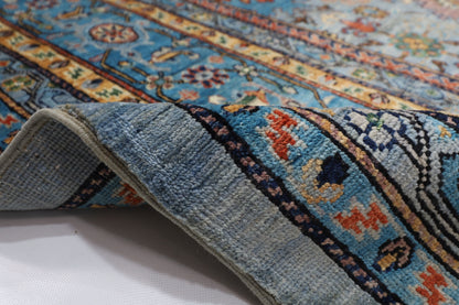 354 x 454 cm | Oriental Bidjar Gray Area Rug Afghan Hand Knotted Veg Dye Wool carpet