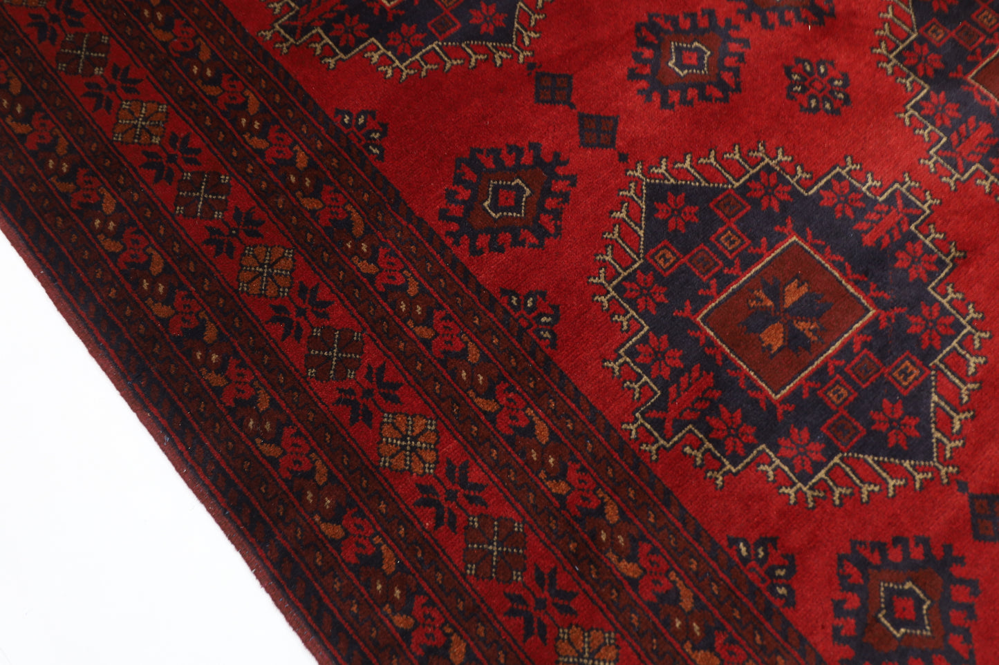 202 x 287 cm | Khal Mohammadi Afghan Tribal Hand Knotted Carpet