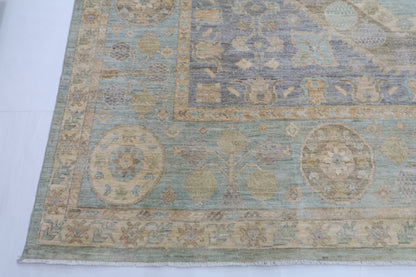 369 x 554 cm | Oriental Suzani Area Rug Afghan Hand Knotted Veg Dye Wool carpet