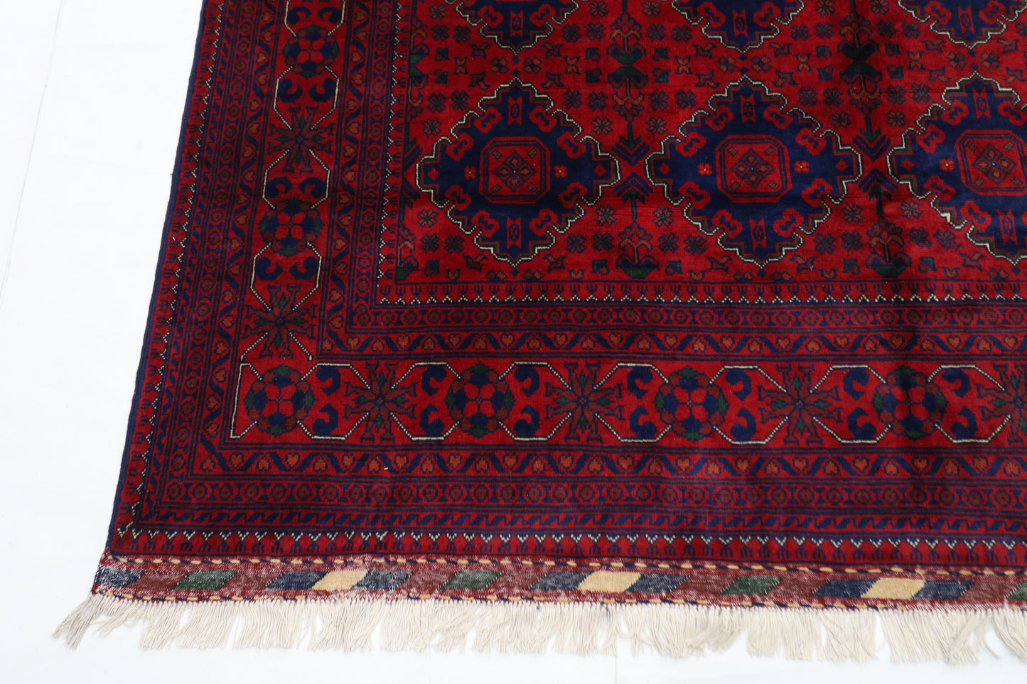 200 x 310 cm | Khamiyab Afghan Tribal Hand Knotted Carpet