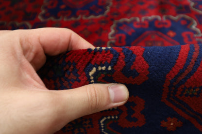 200 x 310 cm | Khamiyab Afghan Tribal Hand Knotted Carpet