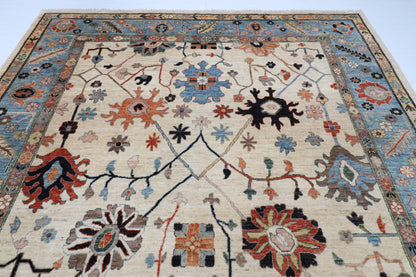 277 x 363 cm | Oushak Afghan Veg Dye Wool carpet