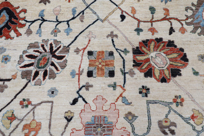 277 x 363 cm | Oushak Afghan Veg Dye Wool carpet