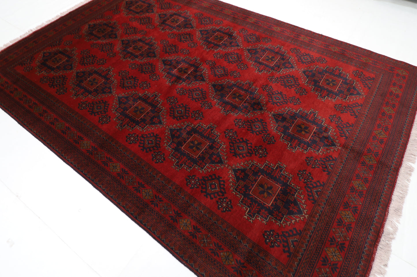 204 x 300 cm | Khal Mohammdi Afghan Tribal Hand Knotted Carpet