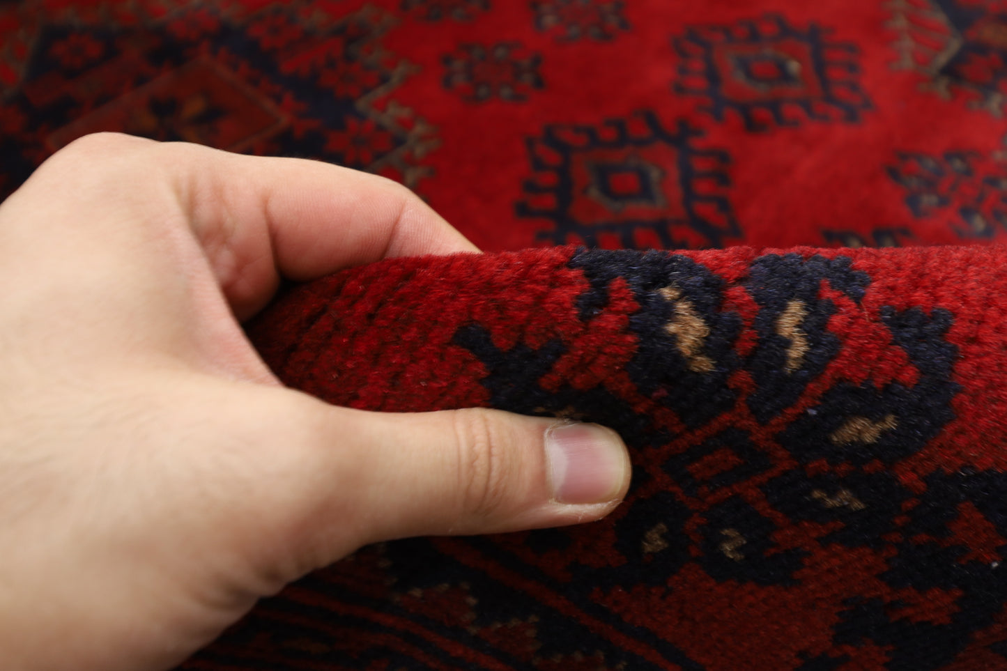 251 x 335 cm | Khal Mohammdi Afghan Tribal Hand Knotted Carpet
