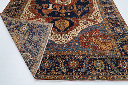 304 x 427 cm |  Heriz Blue Area Rug Afghan Hand Knotted veg Dye Wool carpet