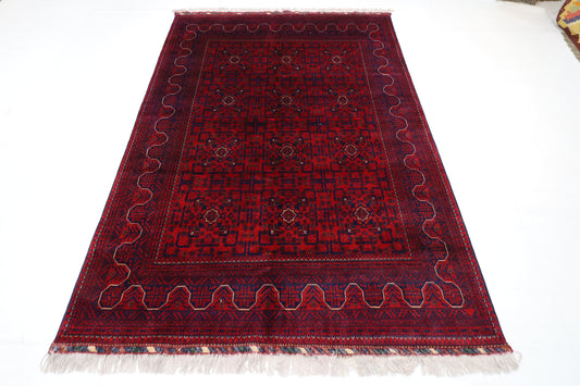 168 x 240 cm | Khamiyab Afghan Tribal Hand Knotted Carpet
