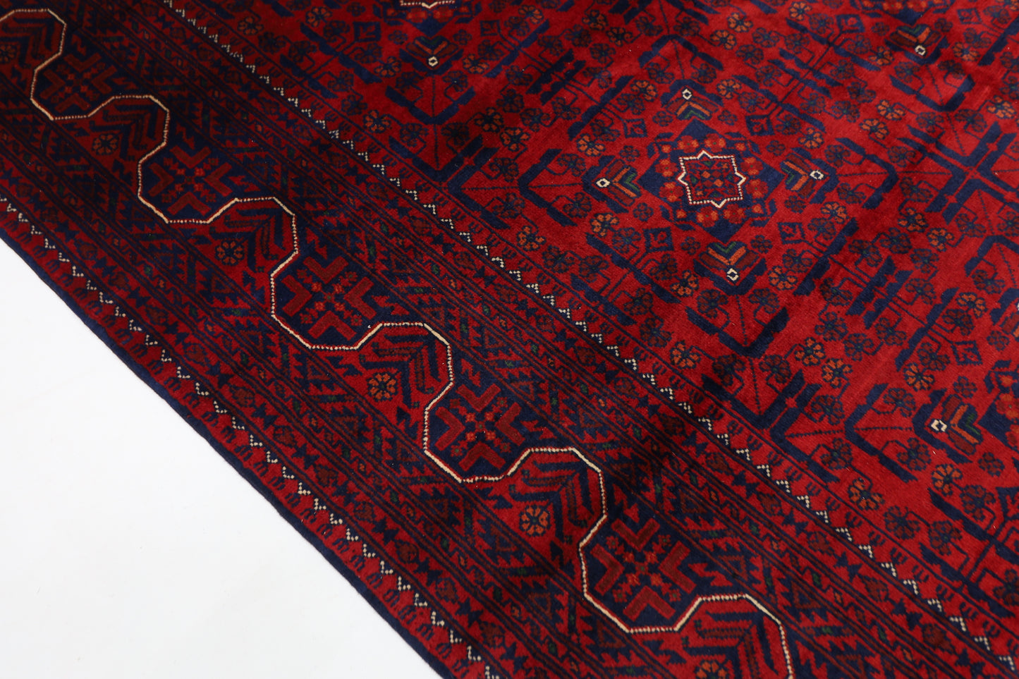 168 x 240 cm | Khamiyab Afghan Tribal Hand Knotted Carpet
