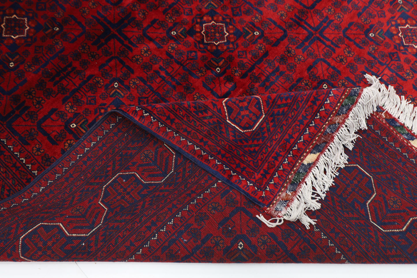 168 x 240 cm | Khamiyab Afghan Tribal Hand Knotted Carpet