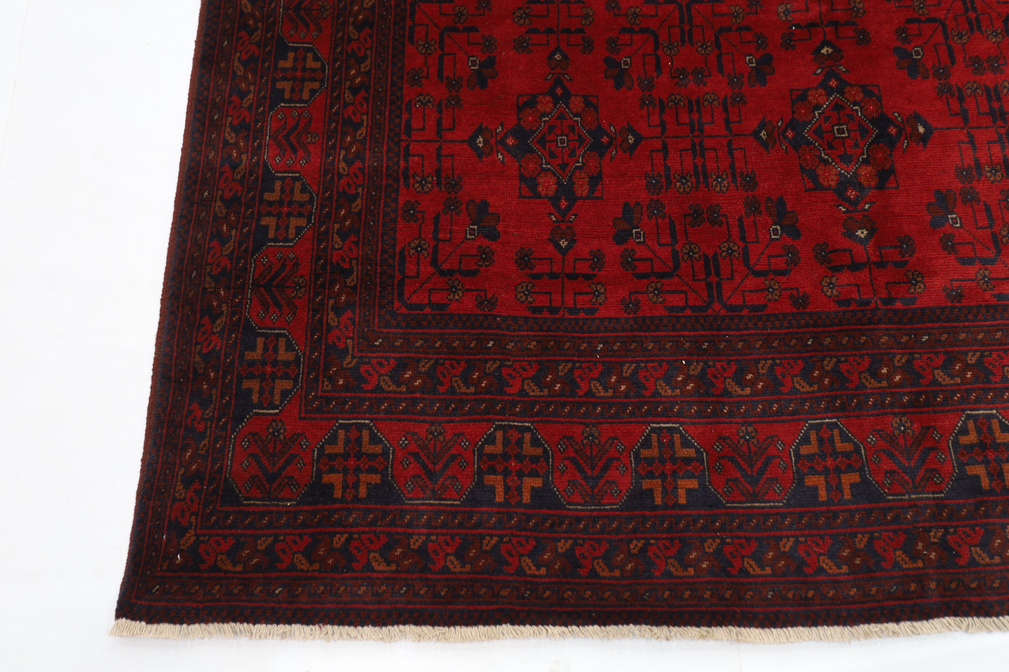 196 x 293 cm | Khal Mohammadi Afghan Tribal Hand Knotted Carpet