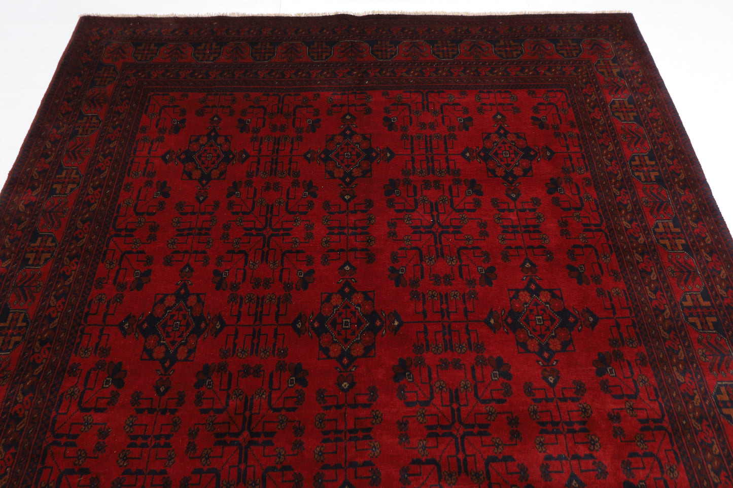 196 x 293 cm | Khal Mohammadi Afghan Tribal Hand Knotted Carpet