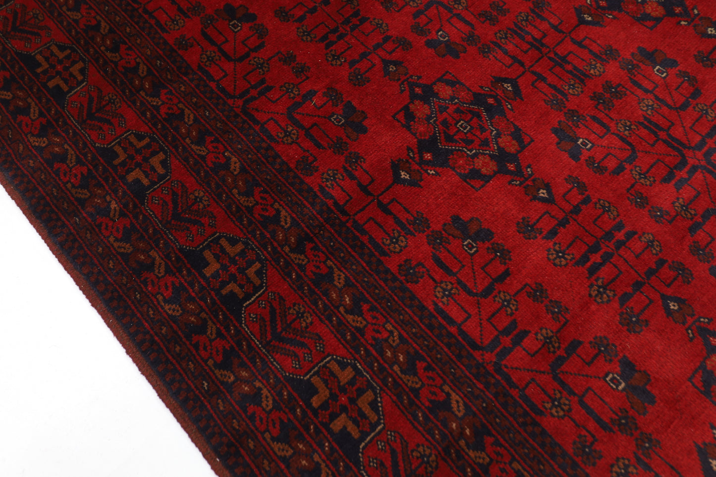 196 x 293 cm | Khal Mohammadi Afghan Tribal Hand Knotted Carpet