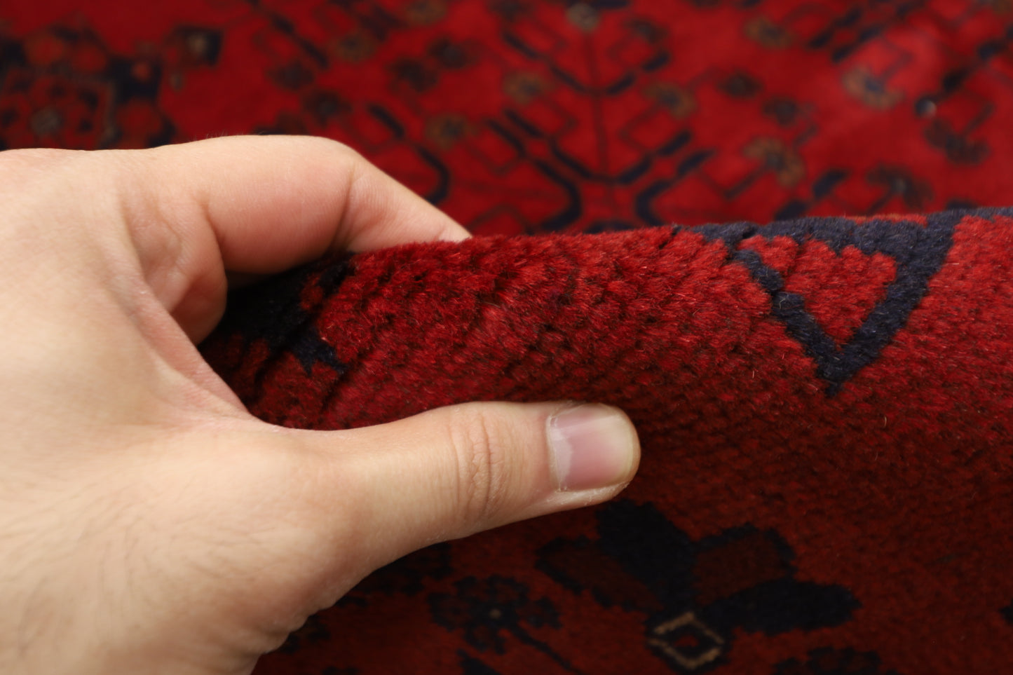 196 x 293 cm | Khal Mohammadi Afghan Tribal Hand Knotted Carpet