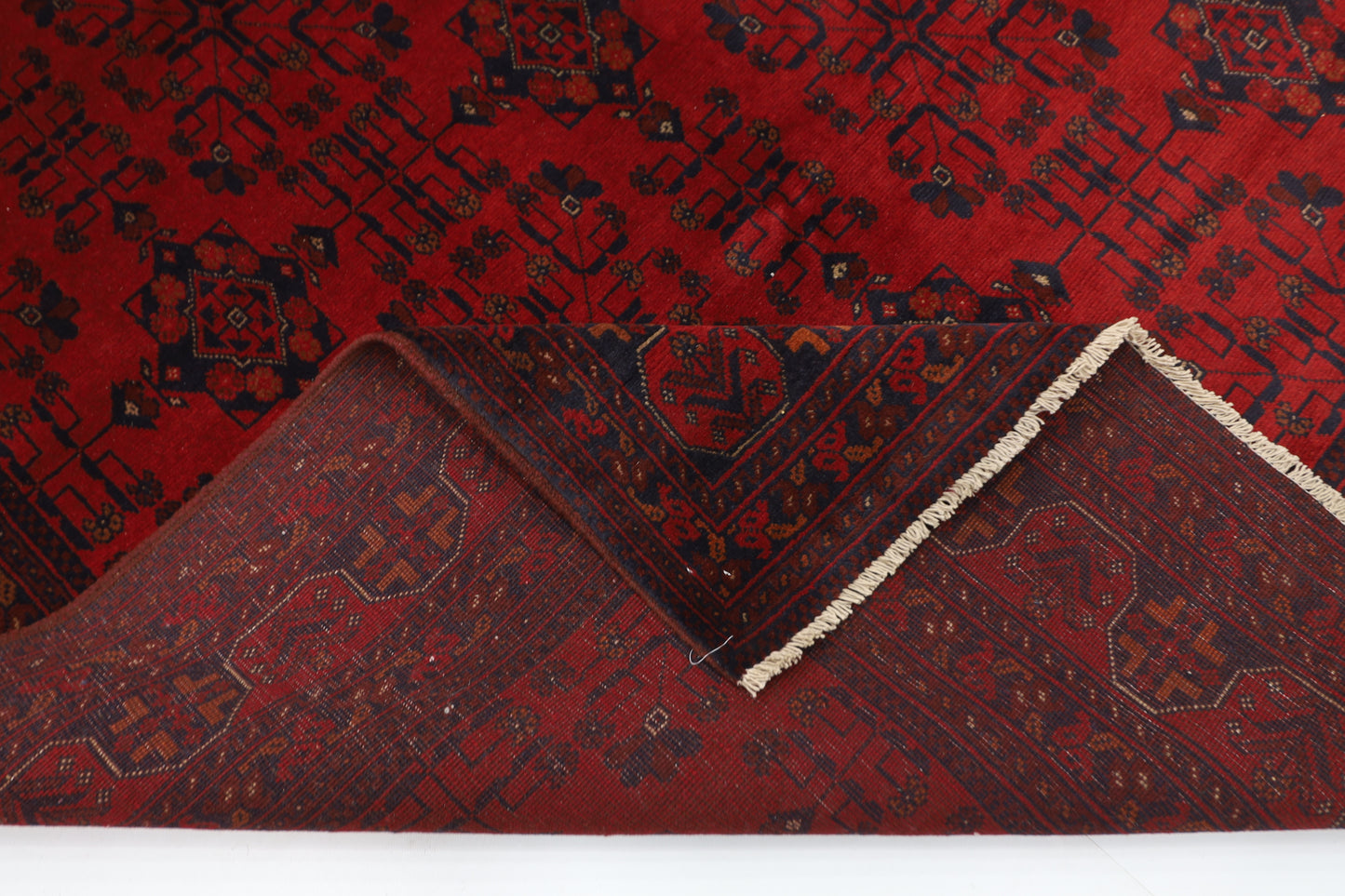 196 x 293 cm | Khal Mohammadi Afghan Tribal Hand Knotted Carpet