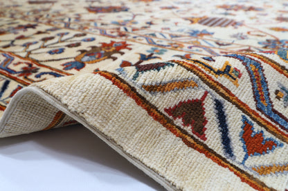 305 x 500 cm | Sultani Beige Area Rug Afghan Hand Knotted veg Dye Wool carpet