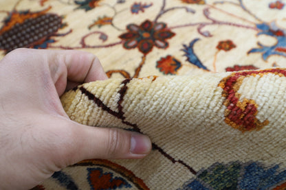 305 x 500 cm | Sultani Beige Area Rug Afghan Hand Knotted veg Dye Wool carpet