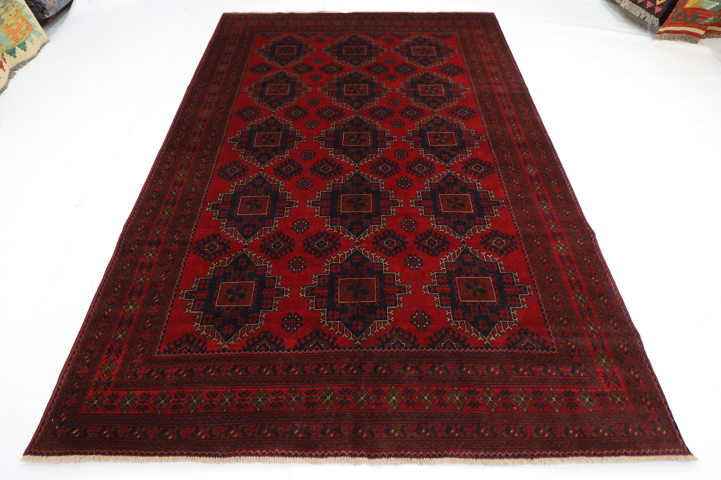 202 x 290 cm | Khal Mohammadi Afghan Tribal Hand Knotted Carpet