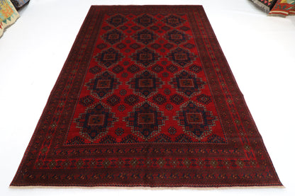 202 x 290 cm | Khal Mohammadi Afghan Tribal Hand Knotted Carpet