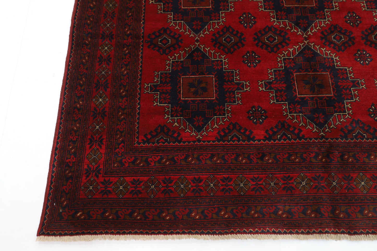202 x 290 cm | Khal Mohammadi Afghan Tribal Hand Knotted Carpet