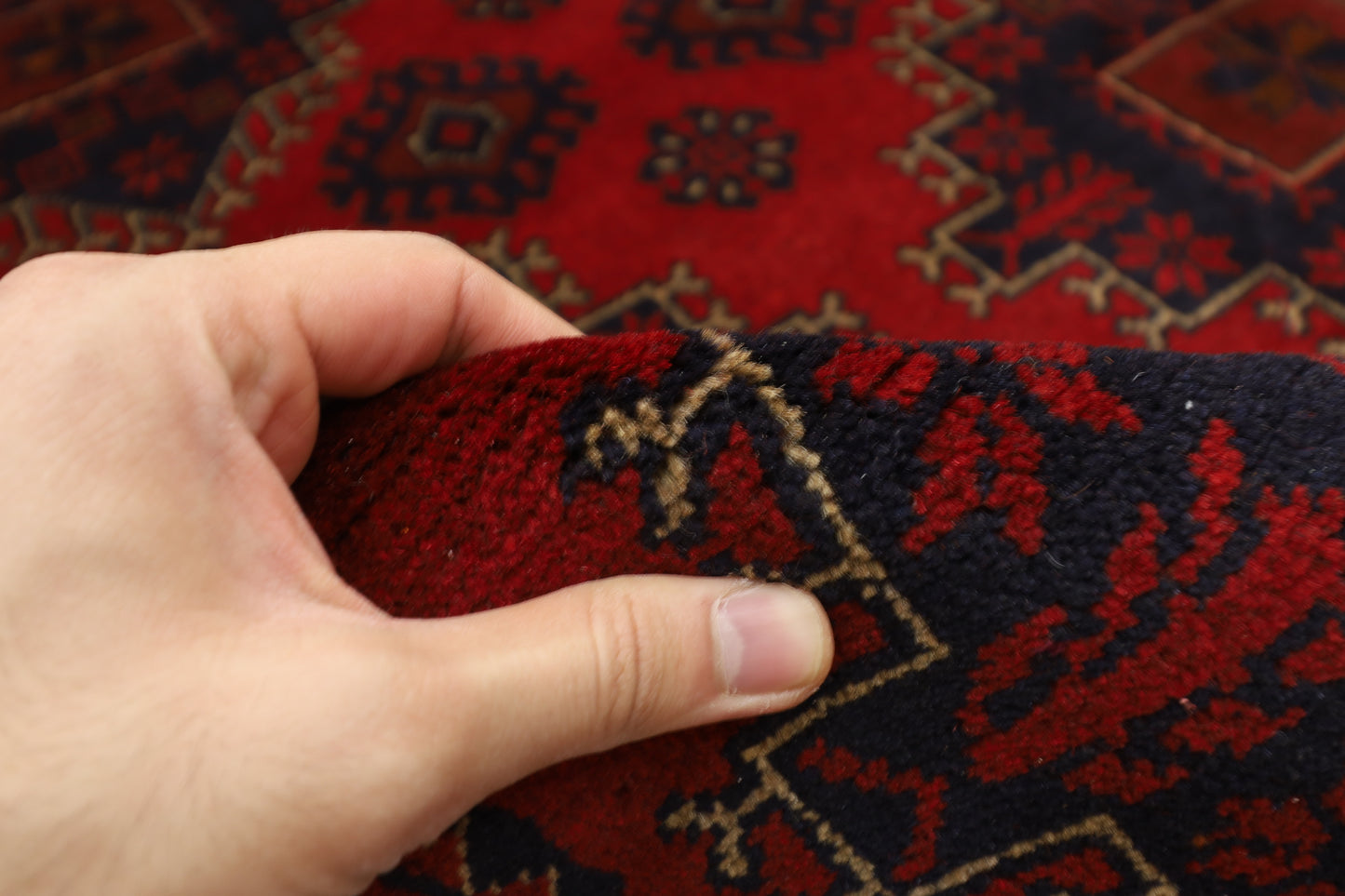 202 x 290 cm | Khal Mohammadi Afghan Tribal Hand Knotted Carpet