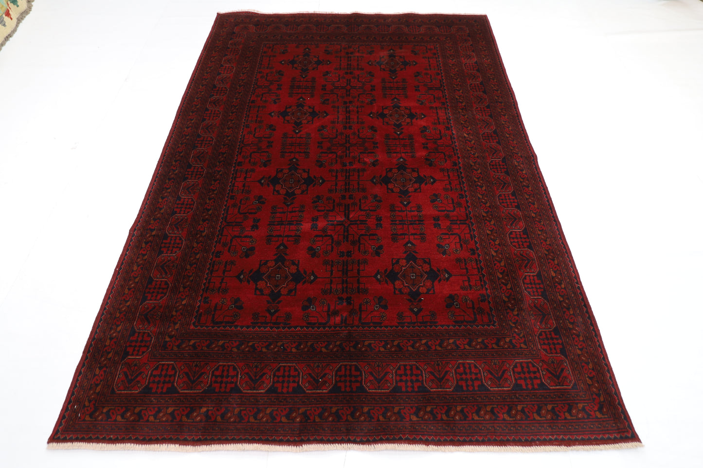 170 x 243 cm | Khal Mohammadi Afghan Tribal Hand Knotted Carpet