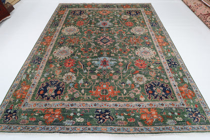 250 x 300 cm | Green Afghan Veg Dye Wool carpet