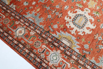 309 x 425 cm | Large Size Floral Area Rug Afghan Hand Knotted veg Dye Wool carpet