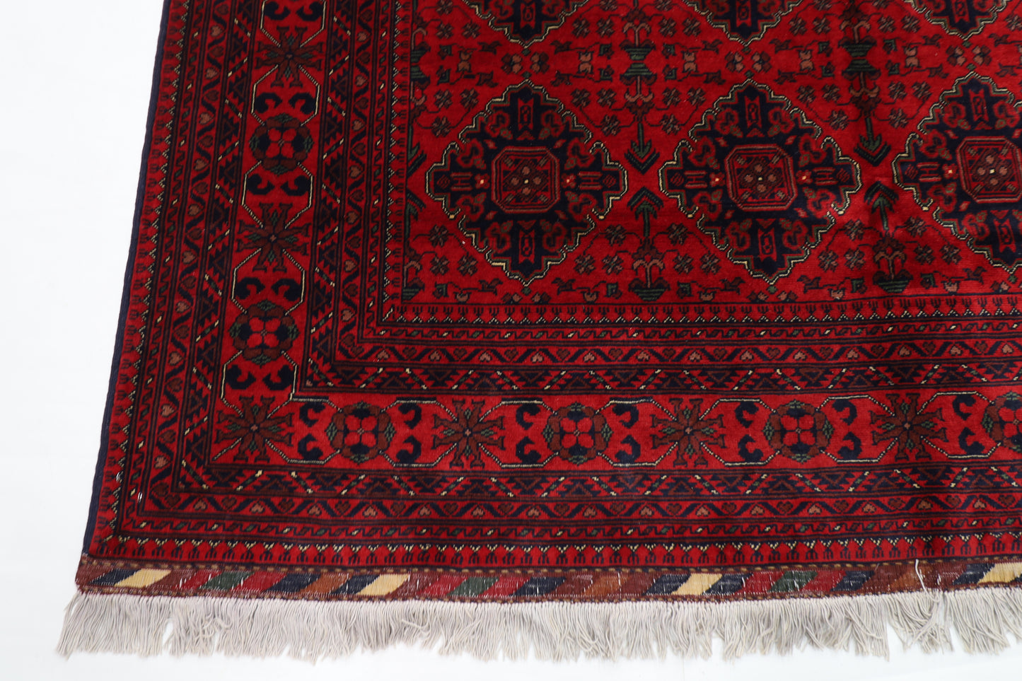 198 x 307 cm | Khamiyab Afghan Tribal Hand Knotted Carpet