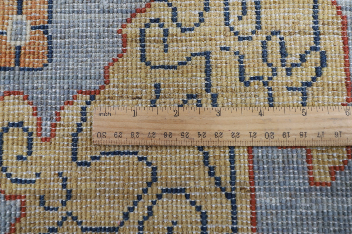 245 x 296 cm | Bluish Grey Afghan Veg Dye Wool carpet
