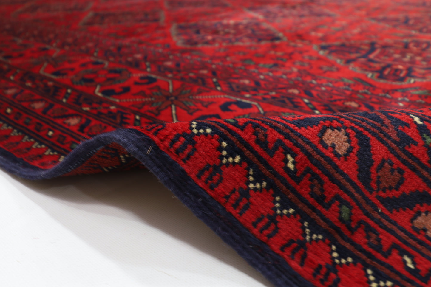 198 x 307 cm | Khamiyab Afghan Tribal Hand Knotted Carpet